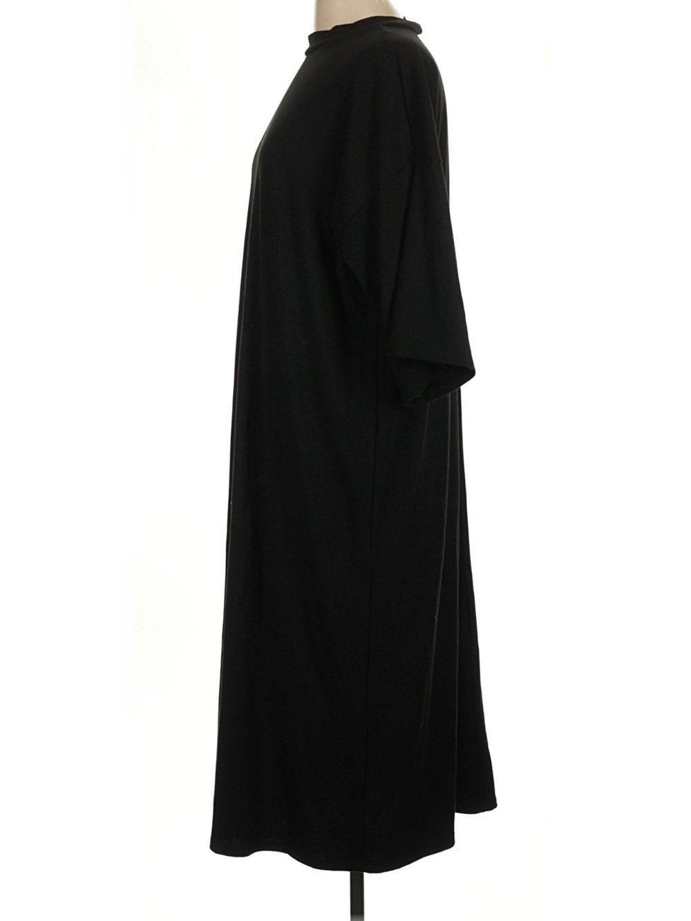Dressed in Lala Ribbed Ozzy Dress in Black - Picture 5 of 7